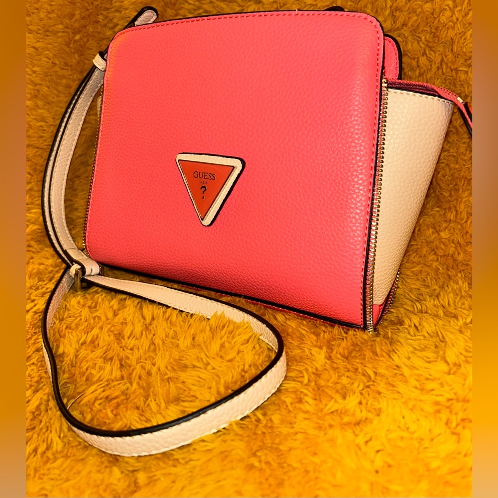 GUESS Two-Tone Crossbody Bag - Picture 3 of 9